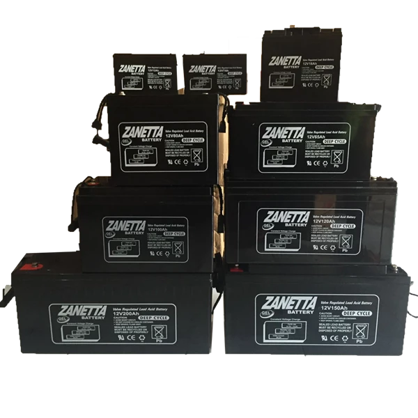 Battery VRLA Zanetta 12V and 7Ah up to 200Ah