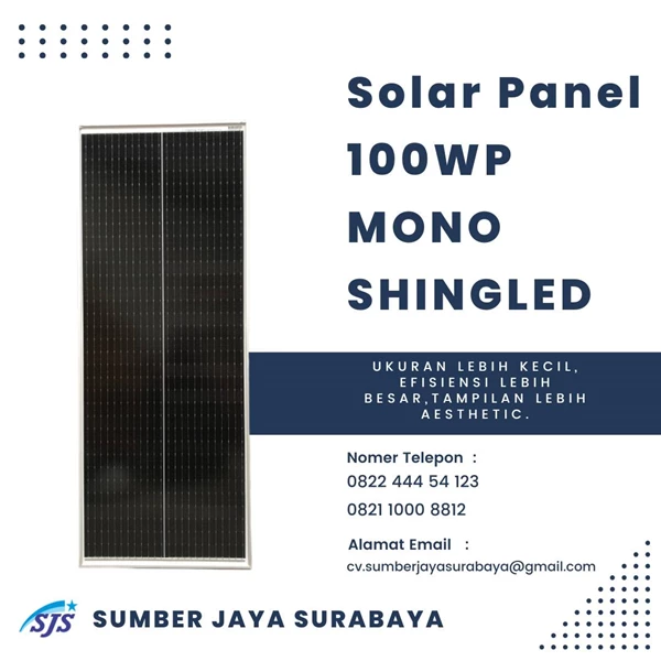  Solar Panel Zanetta 100wp Mono Shingled Overlapping