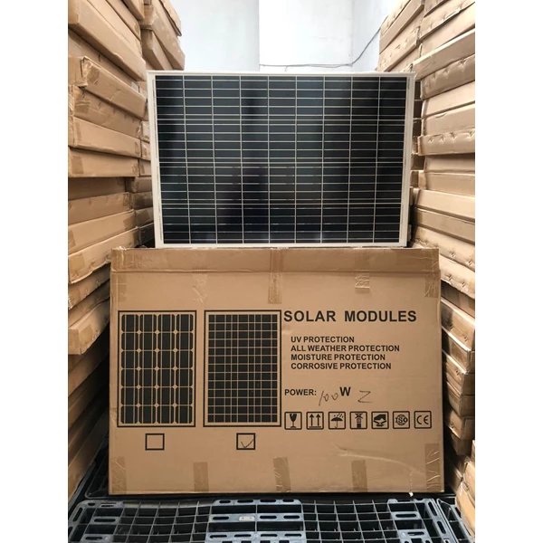 Solar Panel Modul Surya Solarcell Zanetta Lighting 100Wp Poly Grade A