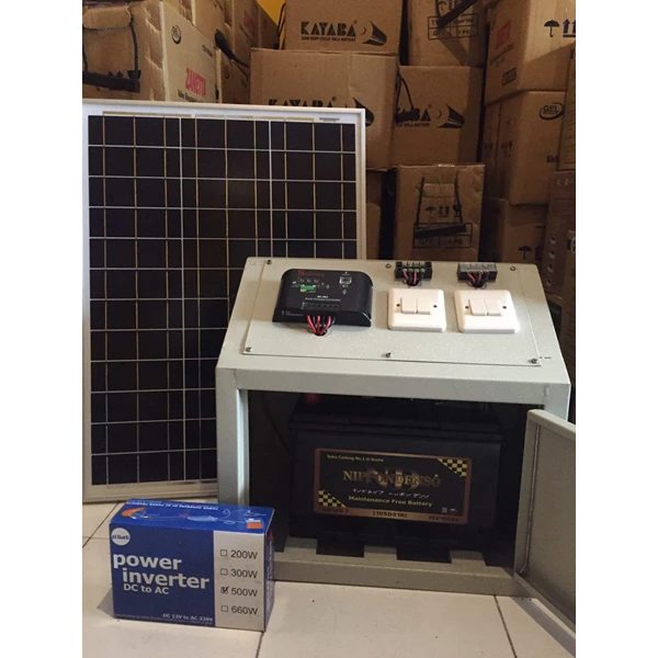 Paket Solar Home System 50Wp Penerangan Rumah Tenaga Surya